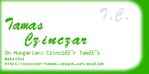 tamas czinczar business card